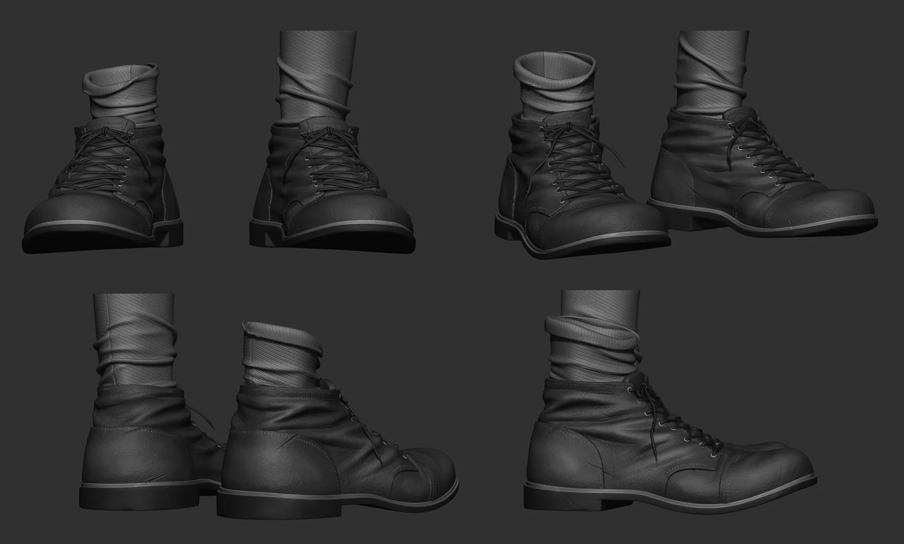 Ben high poly boots