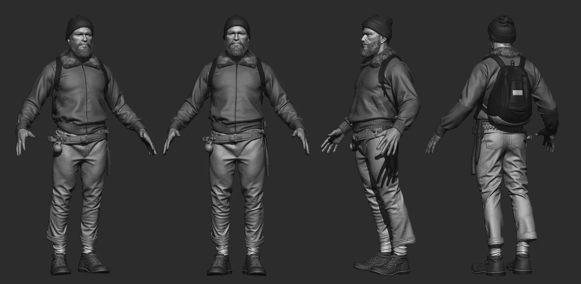 Ben high poly turnaround