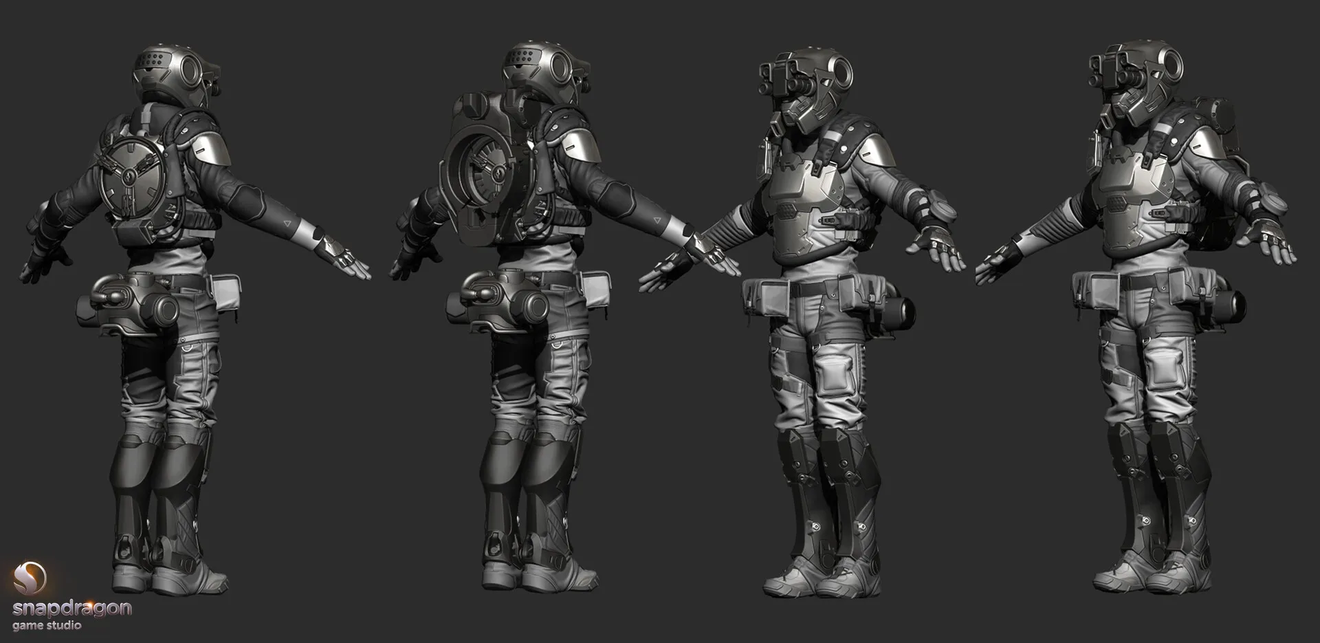 Work in progress of the high poly asset