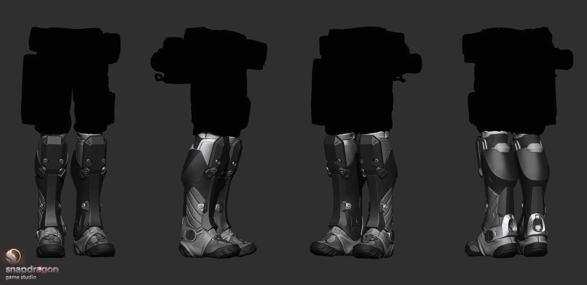 Work in progress of the legs for the high poly asset