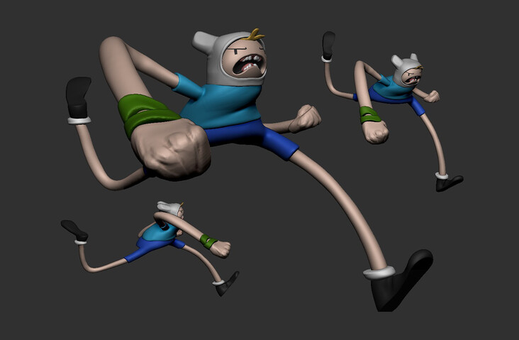 Adventure Time Finn poses