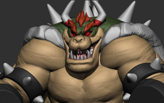 Bowser bust sculpt