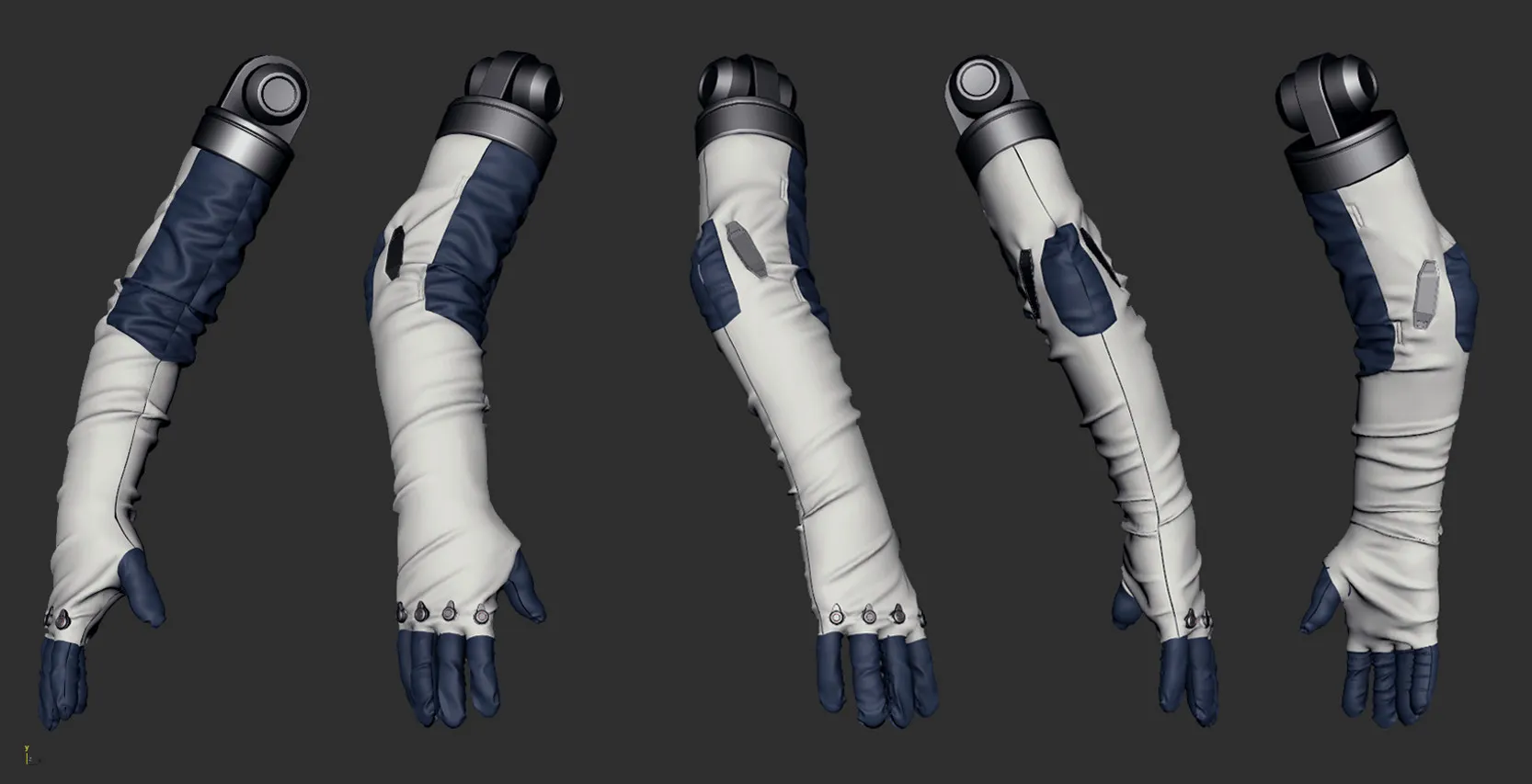 RD-10 Marvelous Designer arms pass