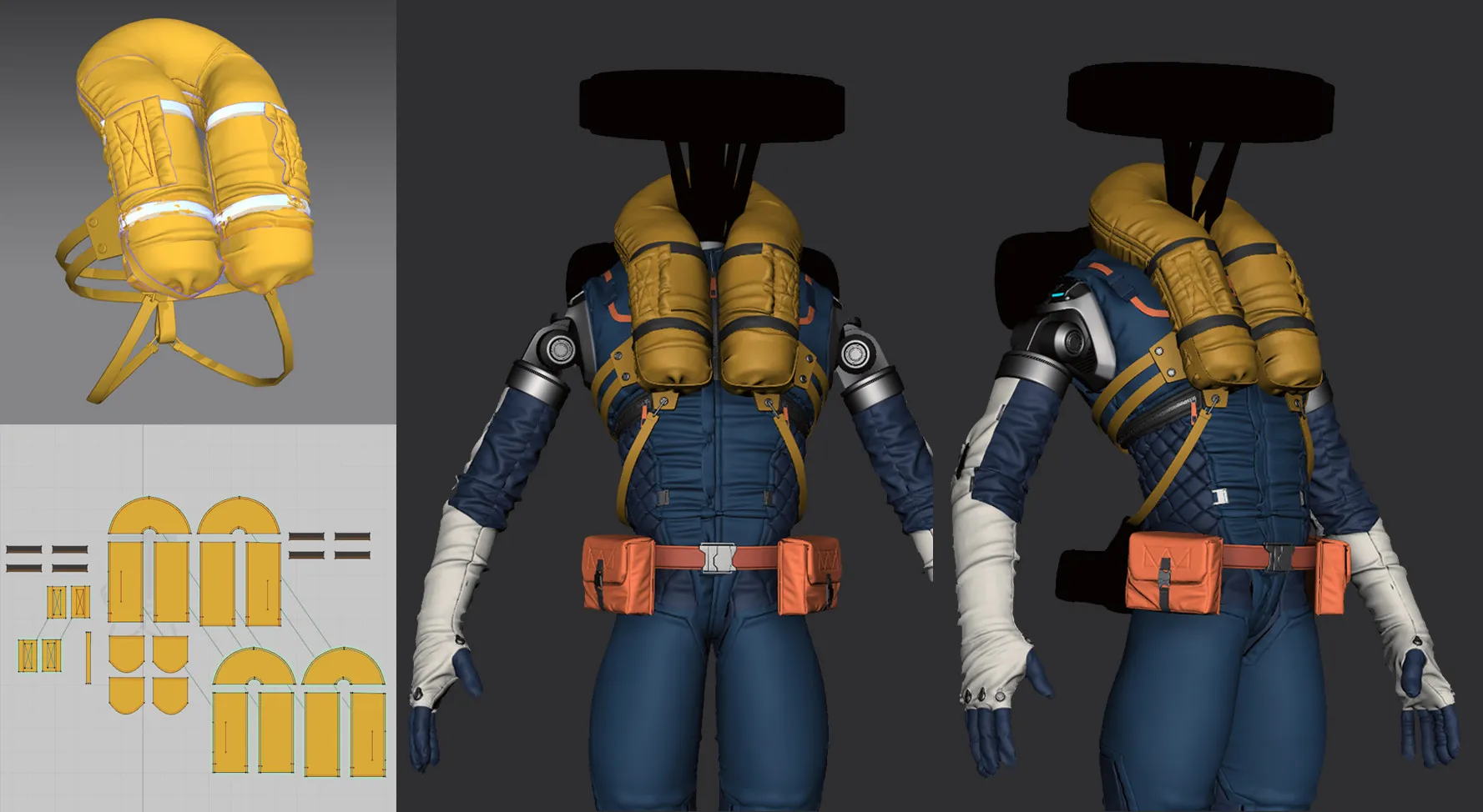 RD-10 Marvelous Designer lifejacket pass
