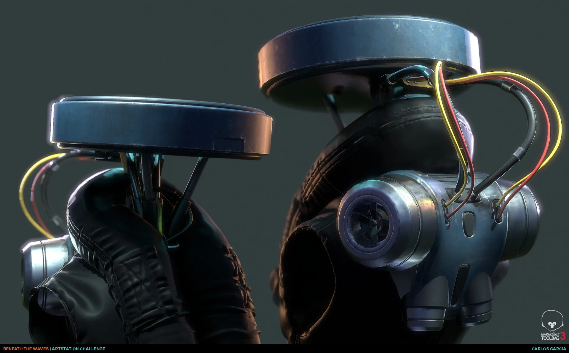 RD-10 render work in progress bust